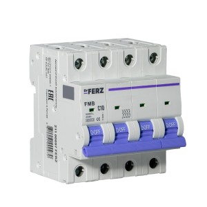 FMB-C 6kA 4P 10 х-ка C Автоматический выключатель