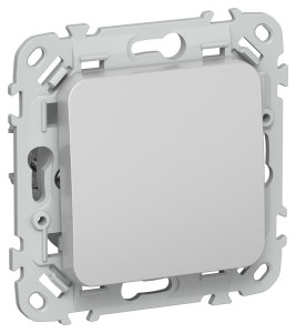 FLITE Выключатель 1-клавишный 10А ВС11-1-0-ФлА алюминий IEK