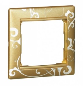 VALENA DIY Рамка 1-местная золото барокко