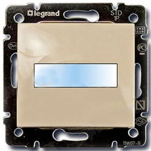 Valena - Кнопка с подсветкой и держателем этикетки, сл.кость