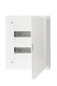 Щит скрытой установки 24 места, винтовые клеммы, (382х318х72), IP-40 // Hager - Golf (Белая дверь)