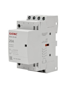 Контактор модульный YON max типа MCE, 4P, 20A, 240В, 4НО DKC