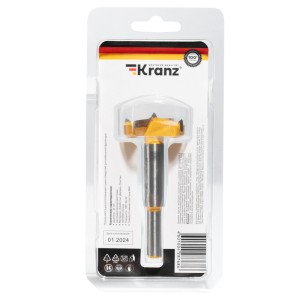 Сверло Форстнера по дереву, 35мм, цилиндрический хвостовик KRANZ