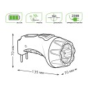 Фонарь ручной Gauss модель GFL104 4LED 40lm  lead acid 350mAh LED 1/12/72