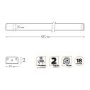 Светильник сенсорный Gauss модель K 3,5W 350lm 4000K 170-260V 320mm IR 1/10/40