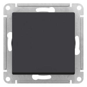 ATLASDESIGN AQUA 1-клавишный ПЕРЕКЛЮЧАТЕЛЬ, IP44, сх.6, 10АХ, механизм, КАРБОН
