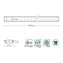 Модульный светильник дополнительный Gauss модель G 6W 600lm 4000K 12V 500mm ADD 1/10/40