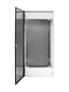 N48-ALFA IT, Щит навесной мультимедийный, 4 ряда, прозрач. дверца, IP40