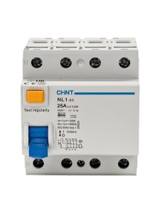 УЗО NL1- 63 06kA 4P 25A 30mA тип AC (DB) (R)