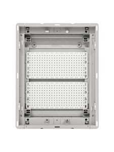 U24FPW IT PL, Щит встраиваемый мультимедийный, 2 ряда, белая дверца, IP30