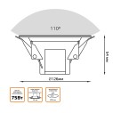 Светильник Gauss step-dimm круг 9W 700lm 3000K 180-265V IP20 монтаж Ø95 126*126*54мм белый LED 1/50