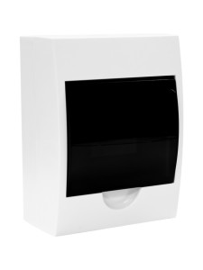 Корпус пластиковый ЩРН-П-6 черн. прозр. дверь IP41 GENERICA