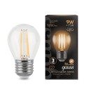 Лампа Gauss Filament Шар 9W 680lm 2700К Е27 LED