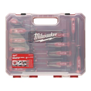 Набор_Отвертки магнитные PH / PZ / SL (12 шт) в кейсе, MILWAUKEE