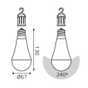 Лампа Gauss A60 7W 470lm 4100K E27 с Li-Ion аккумулятором LED 1/10/60