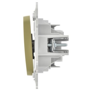 FLITE Выключатель 1-клавишный 10А ВС11-1-0-ФлО оливковый IEK