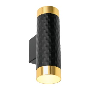 Накладной светильник WOLTA WSL-GU10/W10BG IP20 под лампу GU10 Чёрный/золото CELLA D55x170