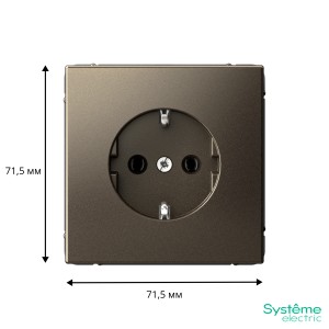 ARTGALLERY РОЗЕТКА с заземлением, 16А, механизм, быстрозажим. клем., МОККО