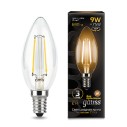 Лампа Gauss Filament Свеча 9W 680lm 2700К Е14 LED