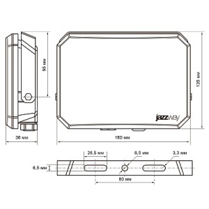 Прожектор светодиодный PFL-SA 100W OPAL 6500K IP65 Jazzway