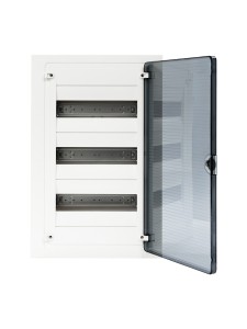 Щит скрытой установки 36 мест, винтовые клеммы, (507х318х72), IP-40 // Hager SAS - Golf (Прозрачная матовая дверь)