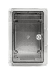ПАНЕЛЬ ABS С ПЛАСТИКОВОЙ ПРОЗРАЧНОЙ КРЫШКОЙ 20X30X13