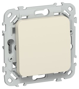 FLITE Выключатель 1-клавишный 10А ВС11-1-0-ФлСл сливочный IEK