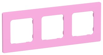 FLITE Рамка 3-местная РУ-3-К-ФлПр пурпурный IEK