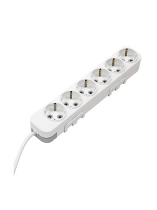 EL-BI,Myra,удлинитель 6гн2м с/з белый,527-010202-611