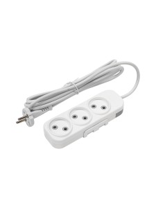 EL-BI,Myra,удлинитель 3гн3м б/з белый,527-110203-360