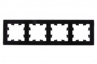 ATLASDESIGN NATURE 4-постовая РАМКА, ОРГАНИЧЕСКОЕ СТЕКЛО ЧЕРНЫЙ