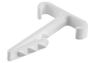 Дюбель-хомут для плоского кабеля Т-образный 2-12 мм белый (100 шт.) TDM.