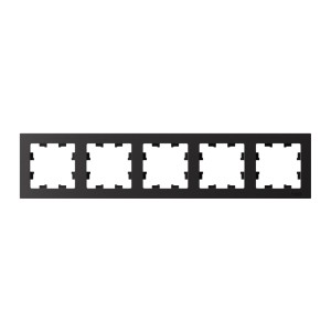 ATLASDESIGN 5-постовая РАМКА, универсальная, КАРБОН