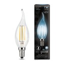 Лампа Gauss Filament Свеча на ветру 7W 580lm 4100К Е14 LED 1/10/50