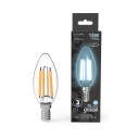 Лампа Gauss Filament Свеча 13W 1150lm 4100К Е14 LED 1/10/50