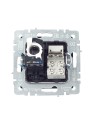 BRITE Розетка двойная RJ11+RJ45 кат.5E РК/Т12-БрЧ черный IEK