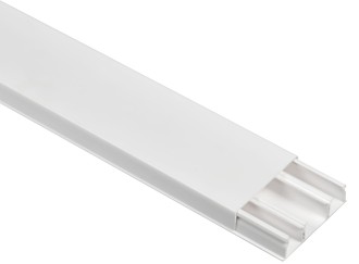 DLPlus Кабель-канал плинтусный 60х16мм трехсекционный белый