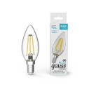 Лампа Gauss Basic Filament Свеча 4,5W 420lm 4100К Е14 LED 1/10/50