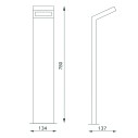 Светильник садово-парковый Gauss Electra столб, 10W, 600lm, 4000K, 134*137*780мм, 170-240V / 50Hz, IP54, LED  (1/4)