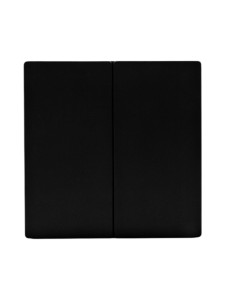 Выключатель беспроводной, накладной, двухклавишный, черный