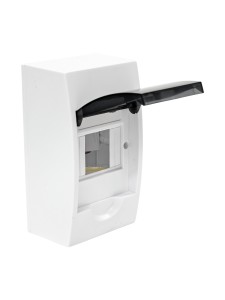 Корпус пластиковый ЩРН-П-4 черн. прозр. дверь IP41 GENERICA