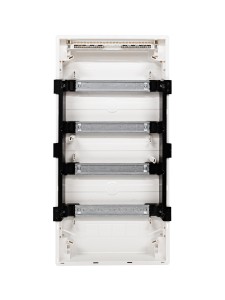 Щит скрытой установки 48 мест, винтовые клеммы, (652х318х72), IP-40 // Hager - Golf (Прозрачная матовая дверь)