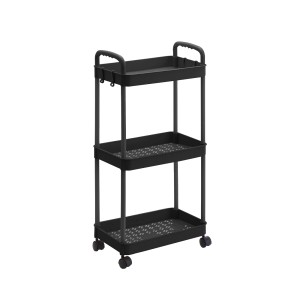 CP VSC-01-bk этажерка пластиковая на колесах