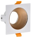 LIGHTING Светильник 4110 встраиваемый поворотный под лампу GU10 белый/золото пластик IEK