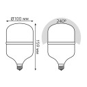 Лампа Gauss Elementary T100 32W 2600lm 4000K E27 LED 1/20