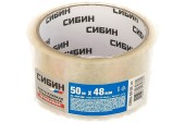 Клейкая лента, СИБИН 12055-50-50, прозрачная, 48мм х 50м