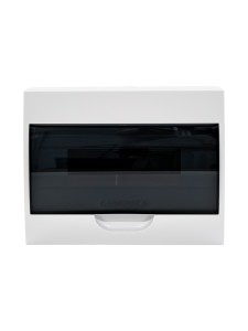 Корпус пластиковый ЩРН-П-12 черн. прозр. дверь IP41 GENERICA