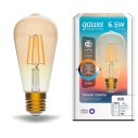 Лампа Gauss Smart Home Filament ST64 6,5W 720lm 2000-5500К E27 изм.цвет.темпр.+дим. LED 1/10/40