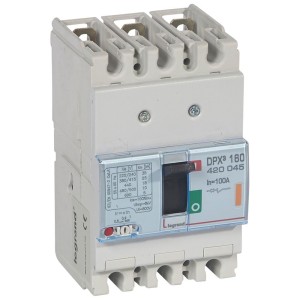 Автоматический выключатель DPX3 160/100A 3P 25кА, ТМ, Iт.р.=0,8…1Iн, Iэ.р.=10Iн