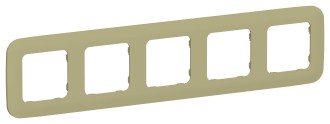 FLITE Рамка 5-местная РУ-5-А-ФлО оливковый IEK